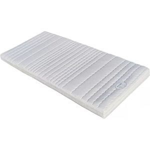 Natuurlatex 100% topdekmatras SG70 H2/3 middel - tweepersoons natuurrubber matras 140x210 - 10cm dik - Dunlop latex van Latexco® - Tijk wasbaar op 60 graden gewatteerd met 400 g/m² Thermostar
