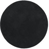vidaXL-Vloerkleed-HUARTE-laagpolig-zacht-wasbaar-Ø-100-cm-zwart
