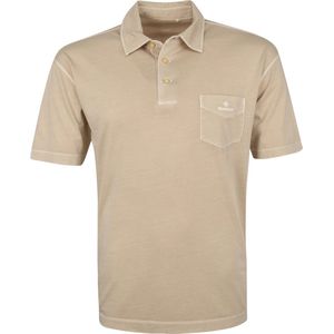 Gant - Sunfaded Jersey Polo Beige - Regular-fit - Heren Poloshirt Maat M