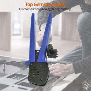 Tang Krimptang Zonnepaneelconnector Krimpmodule - Geschikt voor 25-60 mm Aansluitklemmen Mc4 - Met Zonnekabelstripper - Beste Koop .
