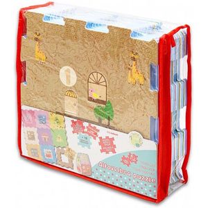 Vloerpuzzel - Huis - Multicolor - EVA - 18 Tegels