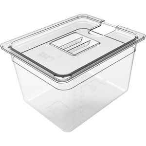 Sous Vide Bak 11L - Waterbak Met Deksel - Container Voor Sous-Vide Koken - Slowcooker Accessoires - 11 Liter Inhoud - Transparant