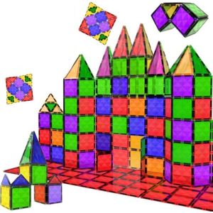 Magnetic Tiles - Magna Tiles - Speelgoed - Montessori - Magnetische Tegels Voor Kinderen - 37pc - Gekleurd