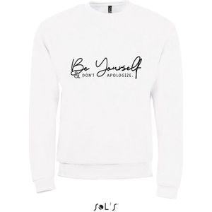 Sweatshirt 2-159 Be Yourself - Wit, M
