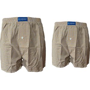 Embrator 2-pack mannen Boxershort geweven katoen okergeel maat 4XL