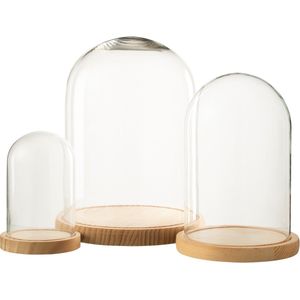 J-Line stolp - glas - naturel - large
