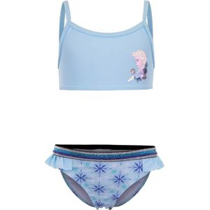 Meisjes Bikini - Frozen - Elsa - Lichtblauw - Maat 4 jaar (104 cm)