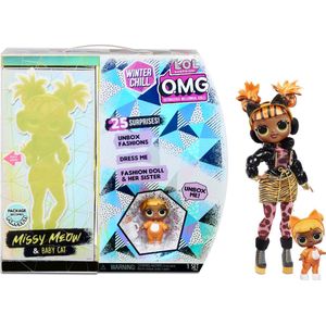 L.O.L. Surprise! OMG Winter Chill - Missy Meow en Baby Cat - Modepop