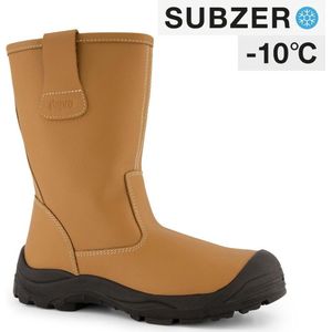 Dapro Elements 4 S3 C SubZero® Bont gevoerde winter Veiligheidslaarzen - Maat 41 - Licht bruin - Stalen neus antiperforatie stalen tussenzool - Veiligheidslaars/Werklaarzen gevoerd/Werklaars gevoerd