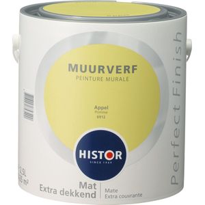 Histor Perfect Finish Muurverf Mat - 2,5 Liter - Appel