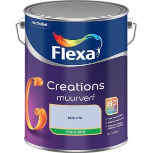 Flexa - Creations Muurverf Extra Mat - Iets Iris - Mengverf - 5 Liter