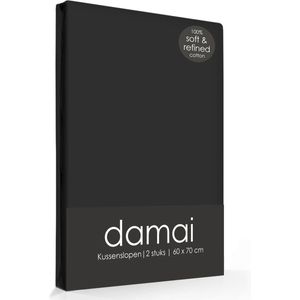 Damai Kussenslopen Black (2 stuks)-40 x 80 cm