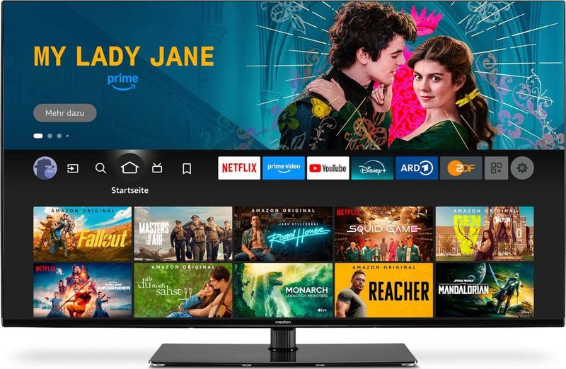 MEDION X14331 (MD 30250) 108 cm (43 inch) TV (Fire TV, 4K Smart TV, Dolby Vision HDR, Dolby Atmos, Netflix, Prime Video)