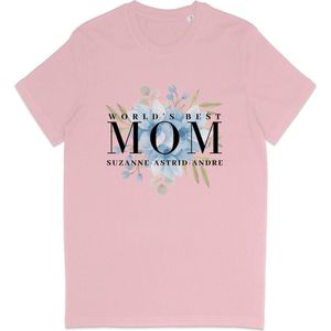 T Shirt Dames Gepersonaliseerd Cadeau - Beste Moeder Van De Wereld - Roze - S