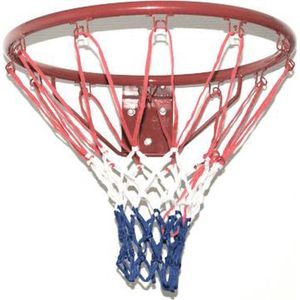 Déko-Play Basketbalring - Rood - Gecoat + netje