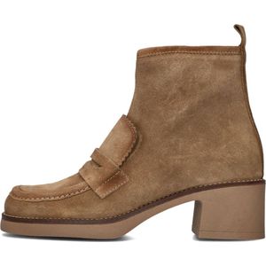 CTWLK Indy Enkellaarsjes - Enkelboots met rits - Dames - Beige - Maat 39