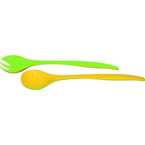 Zak!Designs Twotone Saladebestek - Klein - 22 cm - Groen-geel
