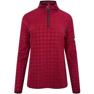 De Dare2B Savvy Luxe Fleece - wintersportpully - dames - halve rits - ruitweving - Roze