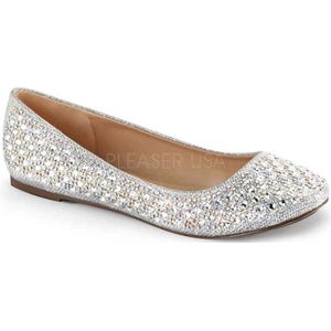 Fabulicious - TREAT-06 Ballerina - US 12 - 42 Shoes - Zilverkleurig