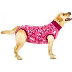 Suitical Recovery Suit Hond: Maat M+ - Roze camouflage