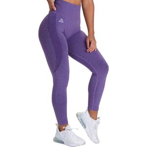 Mewave - Sportlegging paars - Dames - Sportbroek - Sportkleding - Yoga legging - Hardloopbroek - Tiktok - Fitness - Maat XL