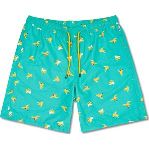 Happy Socks BAB123-6700 Banana Break Long Swimshorts - maat m