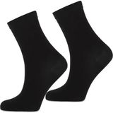 Marcmarcs 2-pack katoenen sokken Ultra Fine - 42 - Zwart