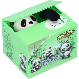 Spaarpot Geld Panda Kinderen Dier Elektrische Besparing Muntautomaat met Elektronische Diefstal Voorkoming