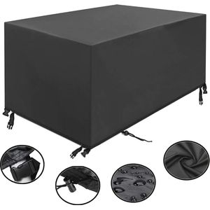 Waterdichte tuinmeubelhoes voor rechte eettafels en stoelen – 120 x 120 x 100 cm – UV- en weerbestendig – 420D Oxford-stof