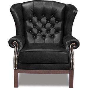 Chesterfield Fauteuil Cathedral | Shiny Zwart | 2 tot 4 weken levertijd