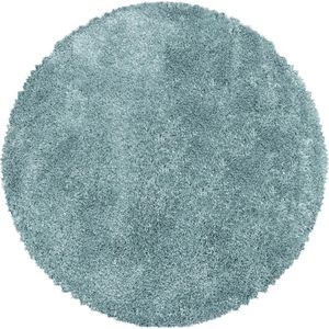 Tapijtenloods Pearl Soft Rond Hoogpolig Vloerkleed Blauw- 160 CM ROND