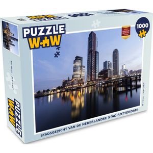Puzzel Rotterdam - Wolkenkrabber - Water - Legpuzzel - Puzzel 1000 stukjes volwassenen