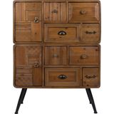 Dutchbone Iron Ladekast/ Opbergkast Hout Bruin