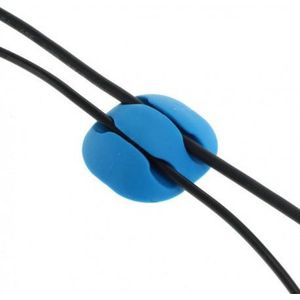 Finnacle - 10 stuks Zelfklevende Kabelhouder-Kabelklemmen \- Blauw