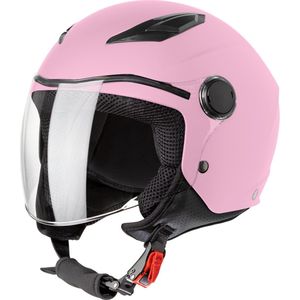 VINZ Magic Scooterhelm Kind | Kinderhelm voor Scooter & Motor & Brommer| Meisjeshelm | ECE 22.06 goedgekeurd | Lichtgewicht 1000 gram | Inclusief Opbergzak | Roze - YM