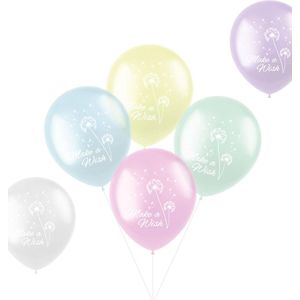 Ballonnen Make a Wish Pastel - 6stk