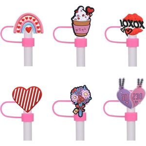 Straw Lids for Stanley Cup - Reusable Silicone Straw Lid Accessories for Stanley - Pack of 6