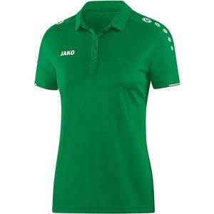 Jako Polo Classico Dames Sport Groen-Wit Maat 36