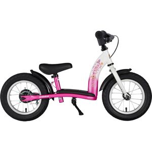 Bikestar loopfiets Classic 12 inch, roze/wit