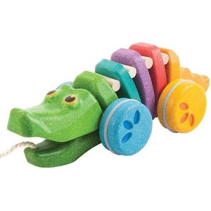 PlanToys Houten Speelgoed Regenboog krokodil