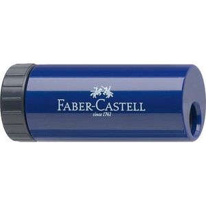 Puntenslijper Faber-Castell met draaidop, rood/blauw