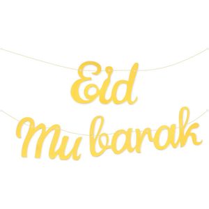 Festivz Ramadan decoratie - Eid Mubarak Slinger - Ramadan Feestdecoratie - Ramadan Decoratie - Goud