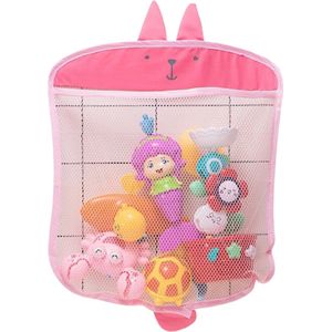 Jacey's TREASURES Opbergnet Badspeelgoed Konijn - Roze - Met Zuignappen - Badkamer Opbergtas Speelgoed - Ruimtebesparende Organizer - Kinderen - Badtijd Accessoire - Opbergtas Badspeelgoed - Badspeelgoed Tas - Speelgoed Organizer - Speelgoed Opbergen