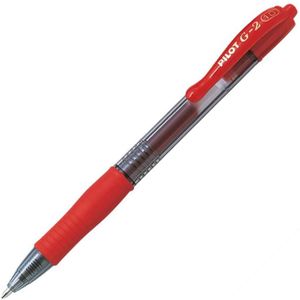 Pilot G-2 - Gel Ink Rode Rollerball pen - Broad Tip