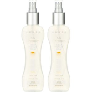 BioSilk - Silk Therapy Beach Texture Spray - haarspray - 2 x 167 ml