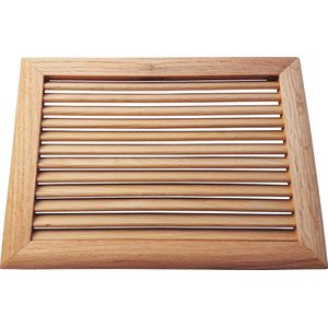 IVC Air ventilatierooster - Rooster massief eikenhout - 25 x 20 cm - Luchtdoorlaat 100 cm²