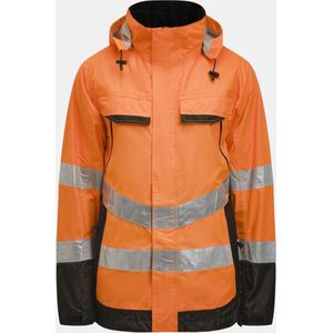 Jobman 1283 Hi-Vis Shell Jacket 65128362 - Oranje/Zwart - XXL