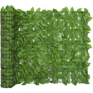 vidaXL-Balkonscherm-met-groene-bladeren-500x100-cm