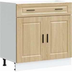 vidaXL - Keuken - onderkast - ""Porto"" - bewerkt - hout - sonoma - eikenkleurig
