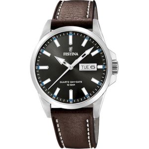 Festina F20358 Horloge - Festina heren horloge - Blauw - diameter 41 mm - roestvrij staal